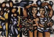 Fernard Leger Adam and Eva oil